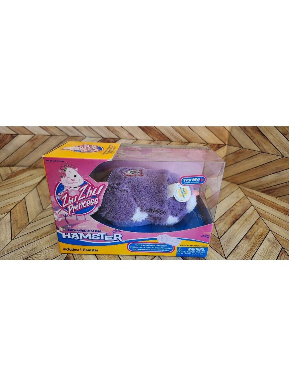 New 2010 Zhu Zhu Pets Princess Enchanted Prince Dashington Purple Hamster Toy